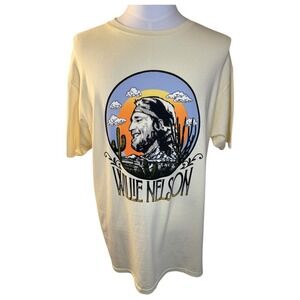 NEW American Needle Willie Nelson Graphic Tee Desert Scene Short Sleeve‎ Sleeve